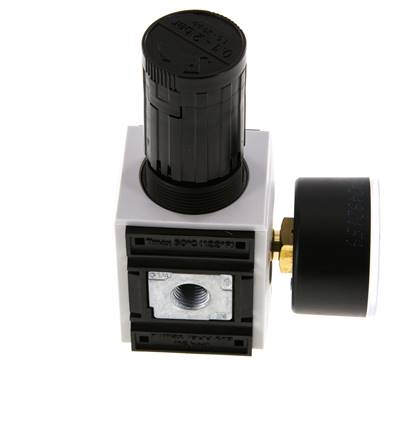 Régulateur de pression de précision G1/4'' 2000l/min 0.1-2.0bar/1-29psi PA Futura 1