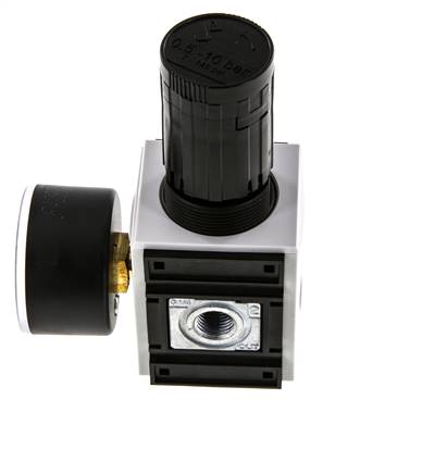 Régulateur de pression de précision G1/4'' 2000l/min 0.5-10.0bar/7-145psi PA Futura 1