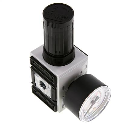 Régulateur de pression de précision G1/4'' 2000l/min 0.1-1.0bar/1-14psi PA Futura 1