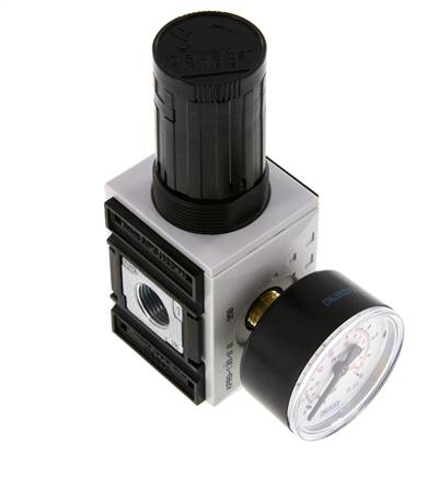 Régulateur de pression de précision G3/8'' 2500l/min 0.5-8.0bar/7-116psi PA Futura 1