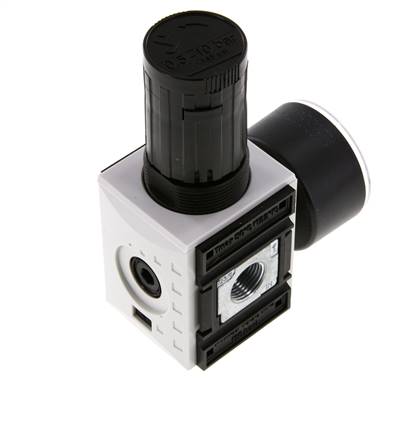 Régulateur de pression de précision G3/8'' 2500l/min 0.5-10.0bar/7-145psi PA Futura 1