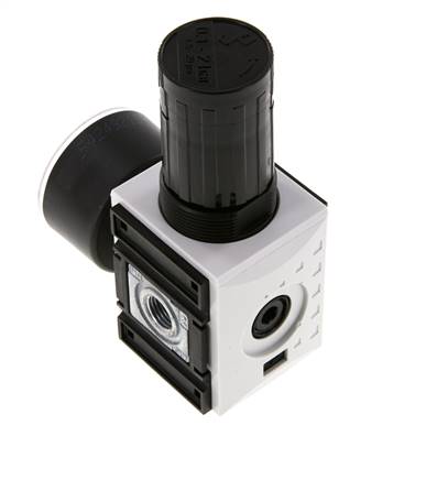 Régulateur de pression de précision G1/4'' 2000l/min 0.1-2.0bar/1-29psi PA Futura 1