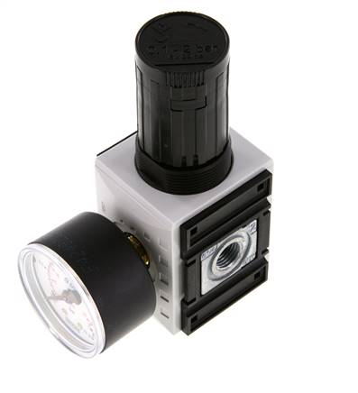 Régulateur de pression de précision G1/4'' 2000l/min 0.1-2.0bar/1-29psi PA Futura 1