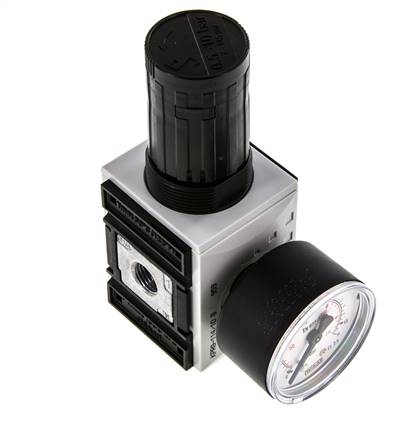 Régulateur de pression de précision G1/4'' 2000l/min 0.5-10.0bar/7-145psi PA Futura 1