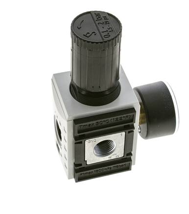 Régulateur de pression de précision pour assemblage de collecteur G1/2''&3/8'' 5200l/min 0.1-2.0bar/1-29psi PA Futura 2