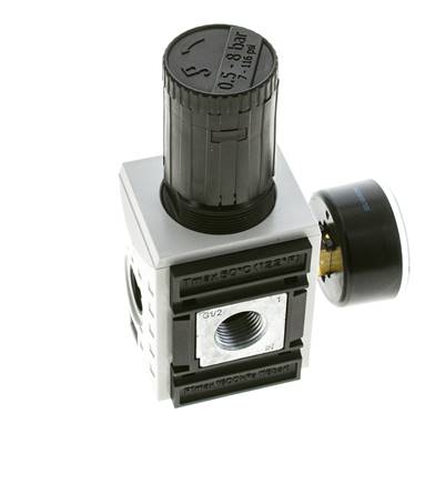 Regulateur de pression pour collecteur G1/2'' et 3/8'' 5200l/min 0.5-8.0bar/7-116psi Futura 2