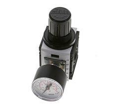 Régulateur de pression pour assemblage de collecteur G1/4'' 1000l/min 0.5-8.0bar/7-116psi PA 40 mm Manomètre Futura 0
