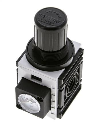 Régulateur de pression pour assemblage de collecteur G1/4'' 1000l/min 0.5-8.0bar/7-116psi PA Futura 0