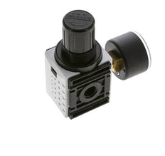 Régulateur de pression pour assemblage de collecteur G1/4'' 1000l/min 0.2-4.0bar/3-58psi PA 40 mm Manomètre Futura 0