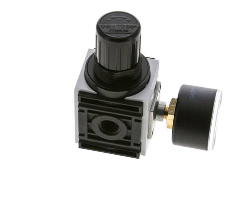 Régulateur de pression pour assemblage de collecteur G1/4'' 1000l/min 0.5-10.0bar/7-145psi Manomètre 40 mm Futura 0