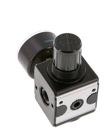 Régulateur de pression de précision G1/4'' 2100l/min 0.2-6.0bar/3-87psi en fonte de zinc Multifix 1