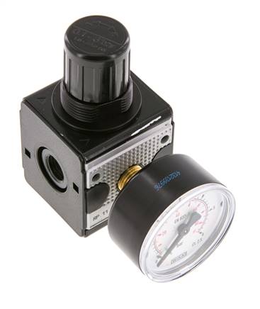 Régulateur de pression de précision G1/4'' 2100l/min 0.1-3.0bar/1-44psi en fonte de zinc Multifix 1