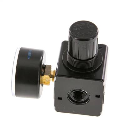 Régulateur de pression de précision G1/4'' 2100l/min 0.1-3.0bar/1-44psi en fonte de zinc Multifix 1