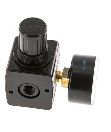 Régulateur de pression de précision G1/4'' 2100l/min 0.1-3.0bar/1-44psi en fonte de zinc Multifix 1