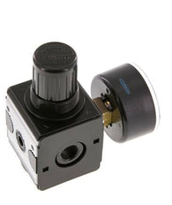 Régulateur de pression de précision G1/4'' 2100l/min 0.2-6.0bar/3-87psi en fonte de zinc Multifix 1