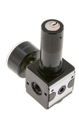 Régulateur de pression de précision G1/4'' 2100l/min 0.1-3.0bar/1-44psi Verrouillage du cylindre en fonte de zinc Multifix 1