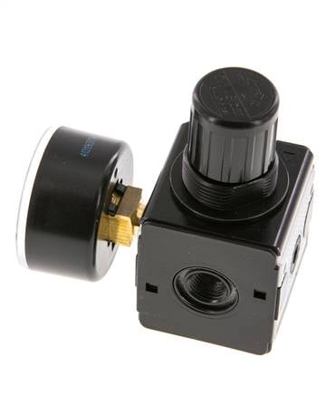 Régulateur de pression G1/4'' 2100l/min 0.1-3.0bar/1-44psi en fonte de zinc Multifix 1