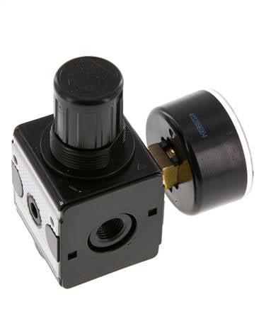 Régulateur de pression G1/4'' 2100l/min 0.2-6.0bar/3-87psi en fonte de zinc Multifix 1