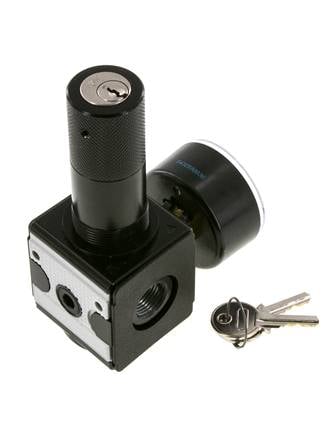 Régulateur de pression G3/8'' 2100l/min 0.5-16.0bar/7-232psi Cylinder Lock Multifix 1