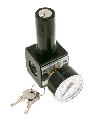 Régulateur de pression G3/8'' 2100l/min 0.2-6.0bar/3-87psi Cylinder Lock Multifix 1