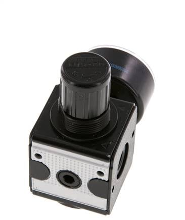 Régulateur de pression G1/4'' 2100l/min 0.2-6.0bar/3-87psi en fonte de zinc Multifix 1