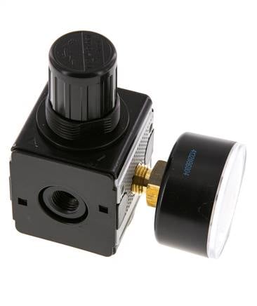 Régulateur de pression G1/4'' 2100l/min 0.2-6.0bar/3-87psi en fonte de zinc Multifix 1