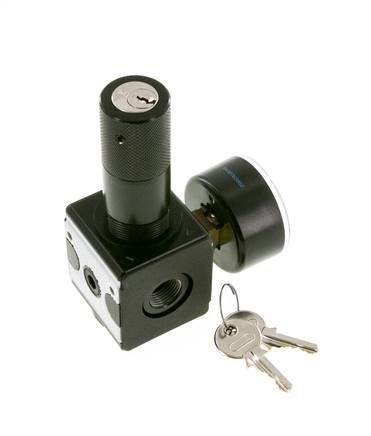Régulateur de pression G3/8'' 2100l/min 0.2-6.0bar/3-87psi Cylinder Lock Multifix 1