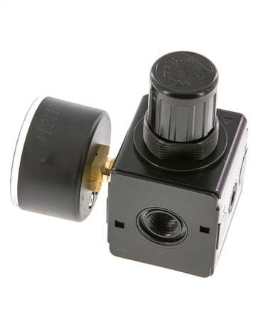 Régulateur de pression G1/4'' 2100l/min 0.5-10.0bar/7-145psi en fonte de zinc Multifix 1