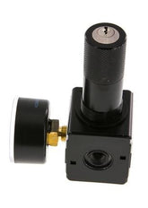 Régulateur de pression G1/4'' 2100l/min 0.2-6.0bar/3-87psi Corps en zinc moulé sous pression Verrouillage du cylindre Multifix 1
