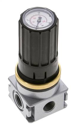 Régulateur de pression pour ensemble collecteur G1/4''&1/8'' 1700l/min 0.5-10.0bar/7-145psi en fonte de zinc Multifix 0