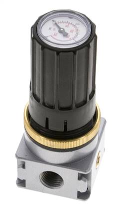 Régulateur de pression pour ensemble collecteur G1/4''&1/8'' 1700l/min 0.5-10.0bar/7-145psi en fonte de zinc Multifix 0