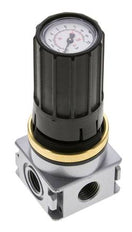 Régulateur de pression pour ensemble collecteur G1/4''&1/8'' 1700l/min 0.2-6.0bar/3-87psi en fonte de zinc Multifix 0