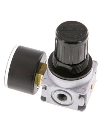 Régulateur de pression G1/8'' 1450l/min 0.2-6.0bar/3-87psi Manomètre 40 mm Multifix 0
