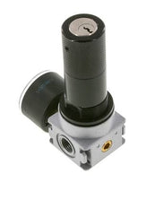 Régulateur de pression G1/4'' 1450l/min 0.5-10.0bar/7-145psi Corps en zinc moulé sous pression Verrou de cylindre E-11 Multifix 0