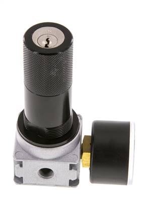Régulateur de pression G1/8'' 1450l/min 0.1-3.0bar/1-44psi Manomètre 40 mm Cylinder Lock Multifix 0