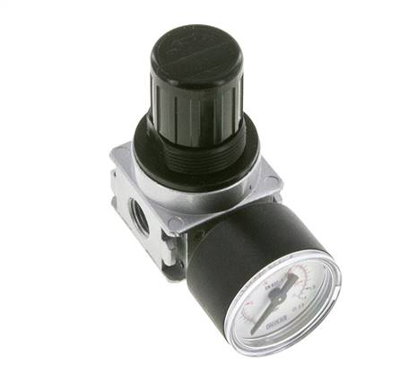 Régulateur de pression G1/4'' 1450l/min 0.1-1.0bar/1-14psi Manomètre 40 mm Multifix 0