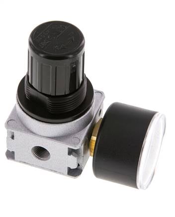 Régulateur de pression G1/8'' 1450l/min 0.1-3.0bar/1-44psi Manomètre 40 mm Multifix 0
