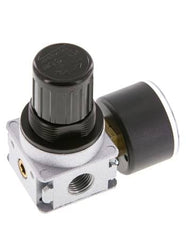 Régulateur de pression G1/4'' 1450l/min 0.1-3.0bar/1-44psi en fonte de zinc avec manomètre de 40 mm Multifix 0