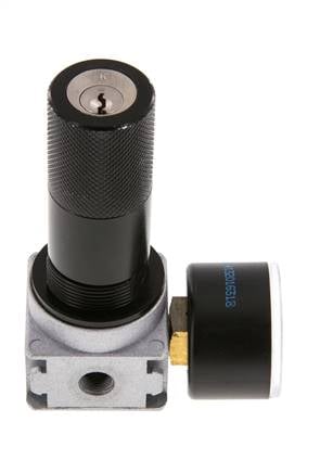 Détendeur G1/8'' 1450l/min 0.5-10.0bar/7-145psi Manomètre 40 mm Cylinder Lock Multifix 0