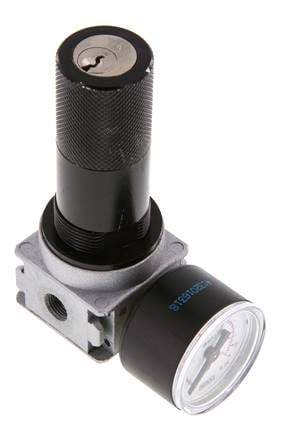 Détendeur G1/8'' 1450l/min 0.5-10.0bar/7-145psi Manomètre 40 mm Cylinder Lock Multifix 0