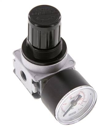 Régulateur de pression G1/8'' 1450l/min 0.5-10.0bar/7-145psi Manomètre 40 mm Multifix 0