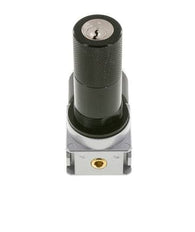 Régulateur de pression G1/4'' 1450l/min 0.2-6.0bar/3-87psi en fonte de zinc avec manomètre de 40 mm et verrouillage du cylindre Multifix 0