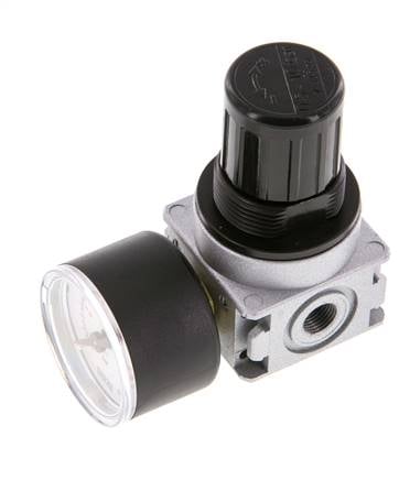 Régulateur de pression G1/8'' 1450l/min 0.5-10.0bar/7-145psi Manomètre 40 mm Multifix 0