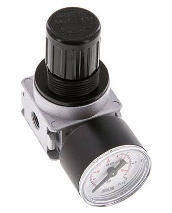 Régulateur de pression G1/8'' 1450l/min 0.1-3.0bar/1-44psi Manomètre 40 mm Multifix 0