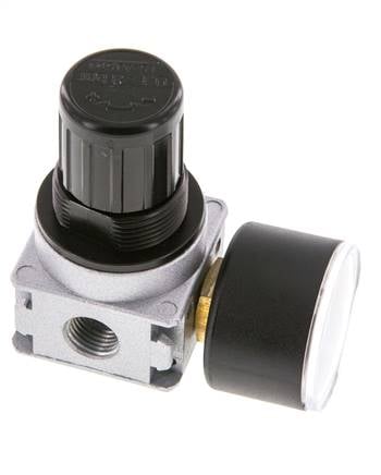 Régulateur de pression G1/4'' 1450l/min 0.1-3.0bar/1-44psi en fonte de zinc avec manomètre de 40 mm Multifix 0