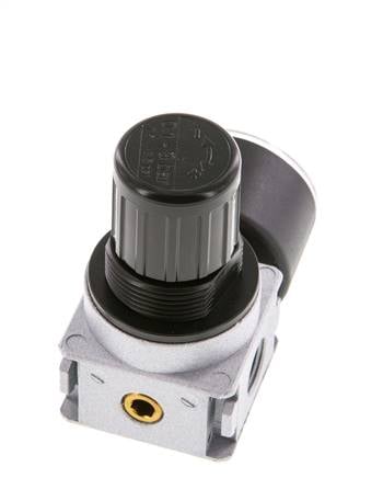 Régulateur de pression G1/4'' 1450l/min 0.1-3.0bar/1-44psi en fonte de zinc avec manomètre de 40 mm Multifix 0