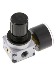 Régulateur de pression G1/4'' 1450l/min 0.5-10.0bar/7-145psi en fonte de zinc avec manomètre de 40 mm Multifix 0