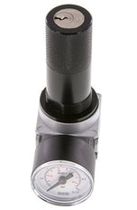 Régulateur de pression G1/4'' 1450l/min 0.1-3.0bar/1-44psi en fonte de zinc avec manomètre de 40 mm et verrouillage du cylindre Multifix 0
