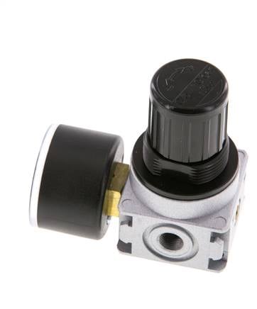 Régulateur de pression G1/8'' 1450l/min 0.5-10.0bar/7-145psi Manomètre 40 mm Multifix 0