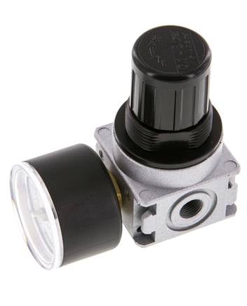Régulateur de pression G1/8'' 1450l/min 0.1-3.0bar/1-44psi Manomètre 40 mm Multifix 0